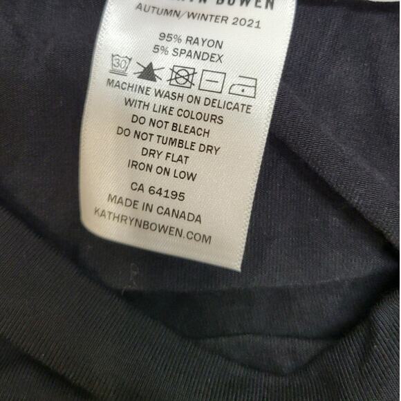 KATHRYN BOWEN Twisted Cutout T-shirt Size XL - Picture 4 of 12